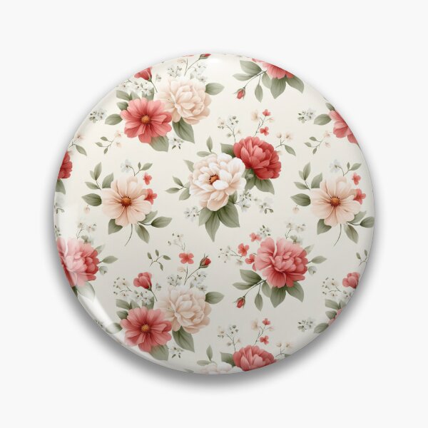 Artikelvorschau, Romantisches Vintage-Blumenmuster im französischen Landhausstil entworfen und verkauft von MiraCleAI.