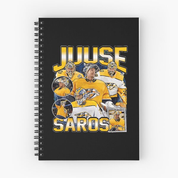 Item preview, Juuse Saros Retro Hockey Vintage Graphic Tee designed and sold by KarinaJoh86182.