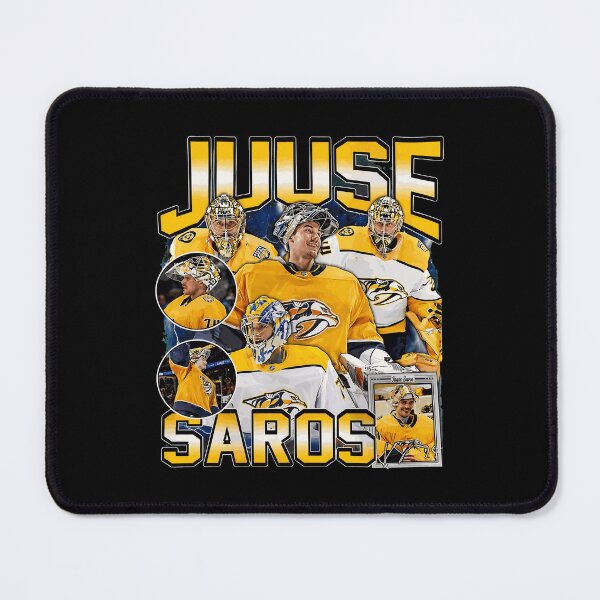 Item preview, Juuse Saros Retro Hockey Vintage Graphic Tee designed and sold by KarinaJoh86182.
