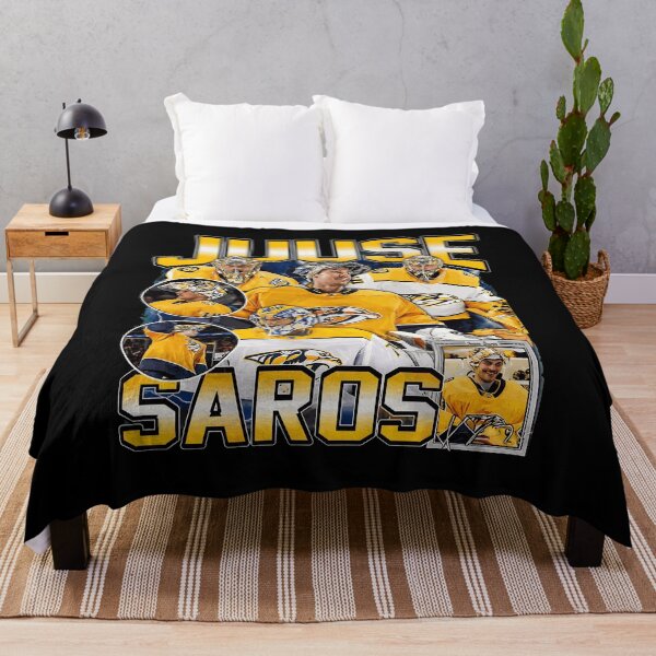 Item preview, Juuse Saros Retro Hockey Vintage Graphic Tee designed and sold by KarinaJoh86182.