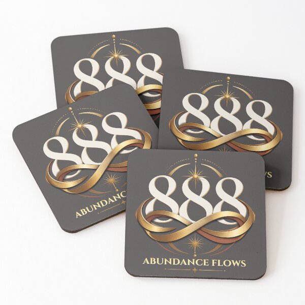 Item preview, 888 Abundance Flows Angel Number Manifestation designed and sold by CosmicQuietStudio.