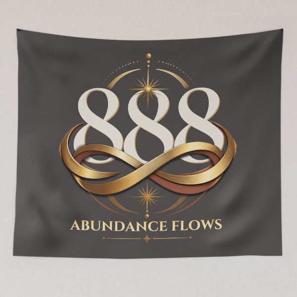 Item preview, 888 Abundance Flows Angel Number Manifestation designed and sold by CosmicQuietStudio.