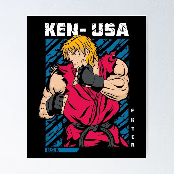 Item preview, Ken USA Fighting Game Anime  designed and sold by KarinaJoh86182.