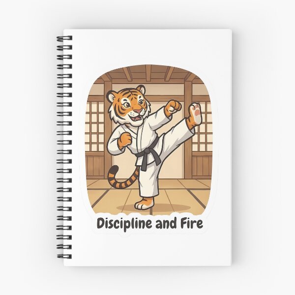 Item preview, Cute Tiger Karate Fighter – Discipline and Fire Martial Arts Gift designed and sold by Isliath.