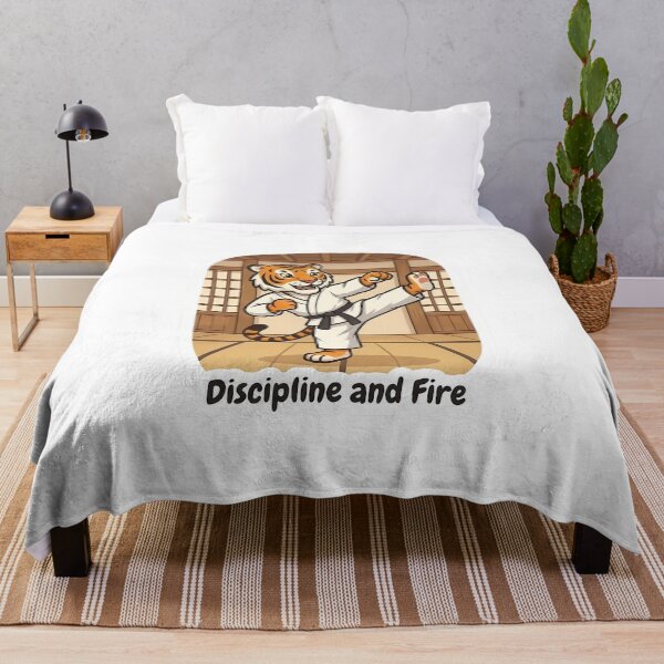 Aperçu de l'œuvre Cute Tiger Karate Fighter – Discipline and Fire Martial Arts Gift créée et vendue par Isliath.