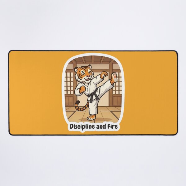 Item preview, Cute Tiger Karate Fighter – Discipline and Fire Martial Arts Gift designed and sold by Isliath.