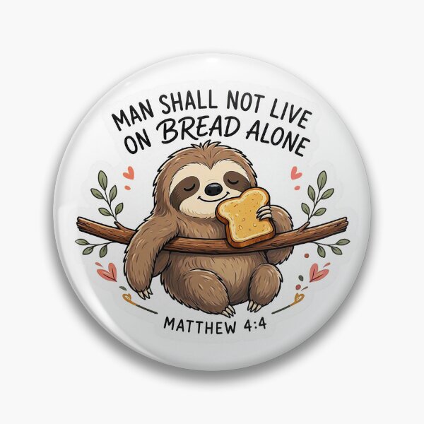 Item preview, Matthew 4:4 Man Shall Not Live On Bread Alone designed and sold by plushism.