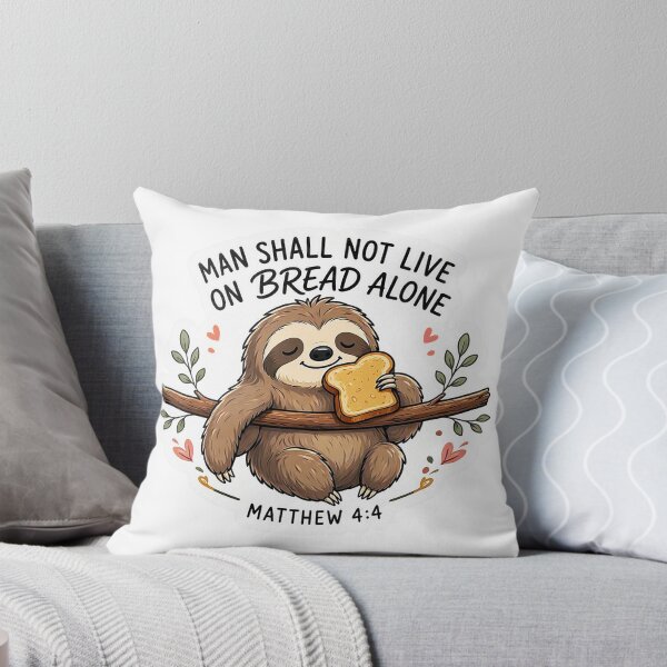 Item preview, Matthew 4:4 Man Shall Not Live On Bread Alone designed and sold by plushism.
