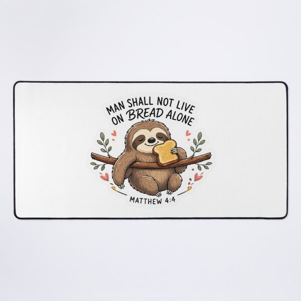Item preview, Matthew 4:4 Man Shall Not Live On Bread Alone designed and sold by plushism.