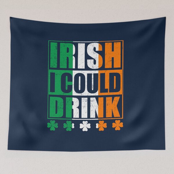 Item preview, Irish I Could Drink – Funny St Patrick’s Day Drinking Pun & Shamrock Design designed and sold by JanuszJarowicz.