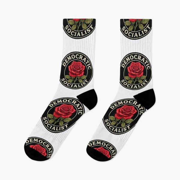 Item preview, Democratic Socialist Red Rose Vintage Emblem Progressive Leftist Labor Union Activism designed and sold by raedattia.