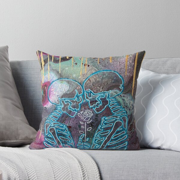 Item preview, Neon Blue Skeleton Love designed and sold by EmptyBeanBag.