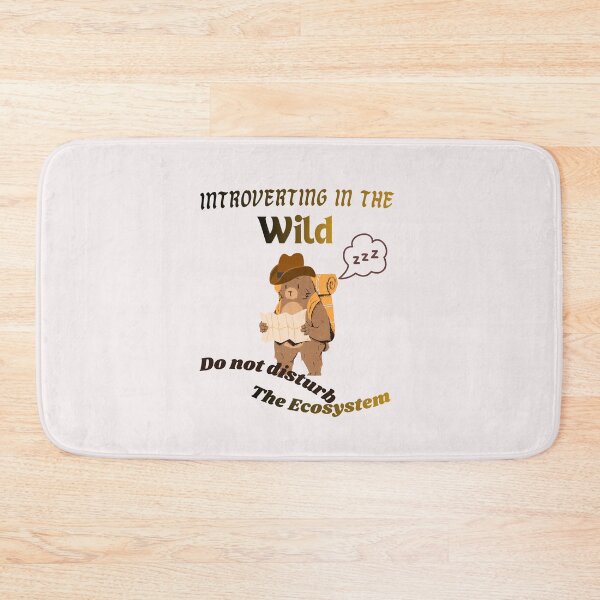 Item preview, Introverting In The Wild Funny Retro Bear designed and sold by alizaussi.