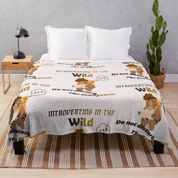 Item preview, Introverting In The Wild Funny Retro Bear designed and sold by alizaussi.