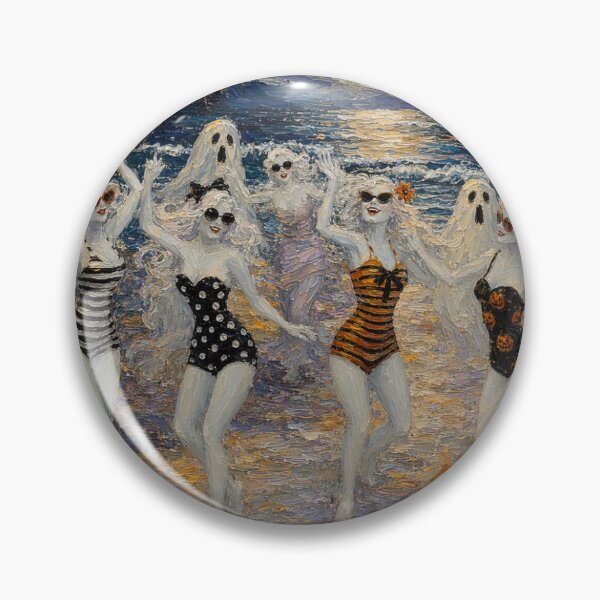 Item preview,  Impasto Ghost Beach Party Portrait designed and sold by FotoworldEdel.