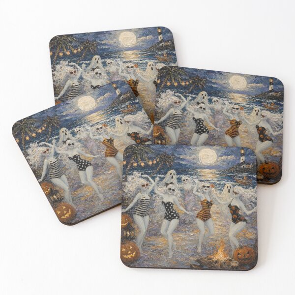 Item preview,  Impasto Ghost Beach Party Portrait designed and sold by FotoworldEdel.