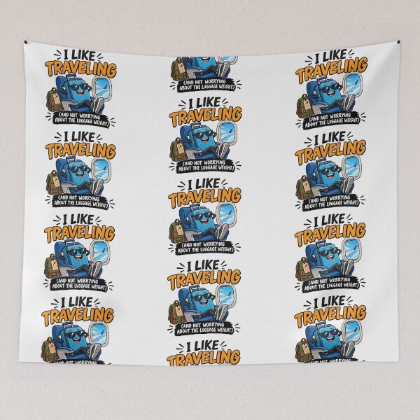 Item preview, Funny Travel Luggage Weight Traveler designed and sold by ali prints.