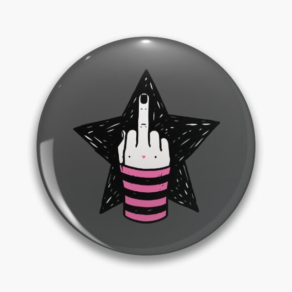 Item preview, Pink and Black Middle Finger designed and sold by stickoala.