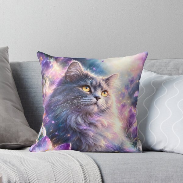 Item preview, Gato Maine Coon en el campo Crocus Galaxy. designed and sold by knuppify.