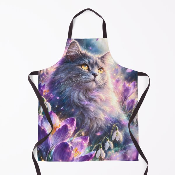 Item preview, Maine Coon cat in the Crocus Galaxy field designed and sold by knuppify.