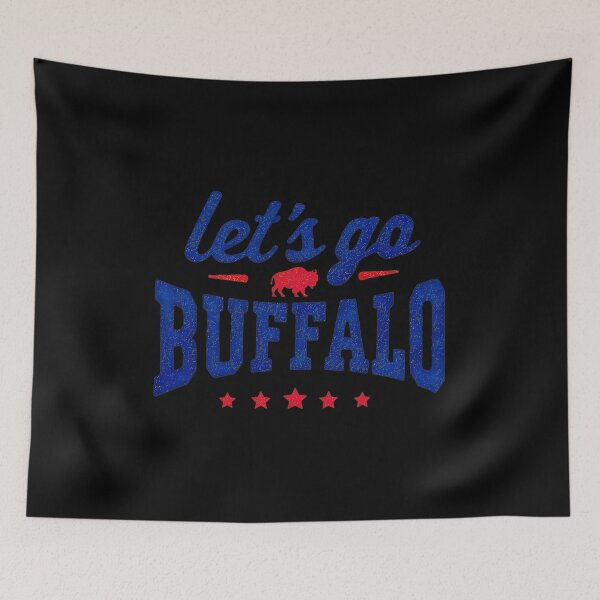 Item preview, Lets Go Buffalo Bills Retro Glitter  designed and sold by JulieWhit63084.