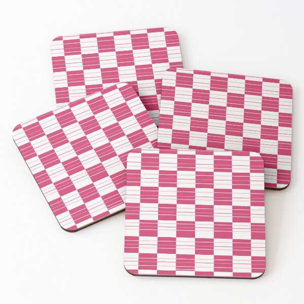Item preview, Diseño geométrico rosa y blanco sin costuras designed and sold by LifeTU.