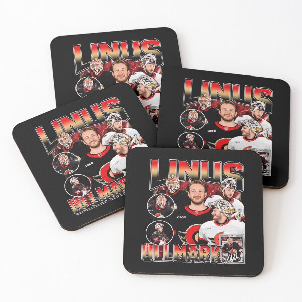Item preview, Linus Ullmark Vintage Hockey Collage  designed and sold by KarinaJoh86182.