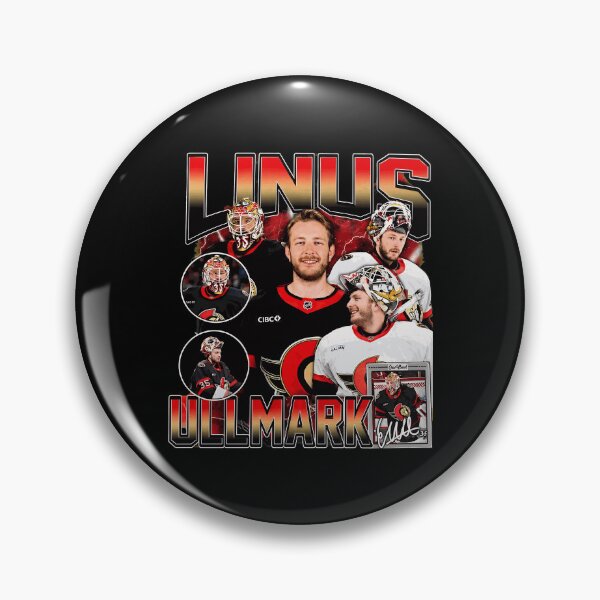 Item preview, Linus Ullmark Vintage Hockey Collage  designed and sold by KarinaJoh86182.
