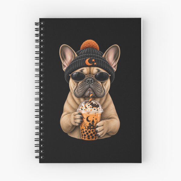 Item preview, French Bulldog Loves Spooky Iced Coffee Halloween Season designed and sold by FreshVibe Prints.