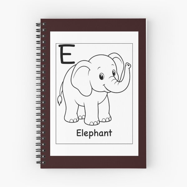 Item preview, Elephant Letter E Design designed and sold by ZedColors.