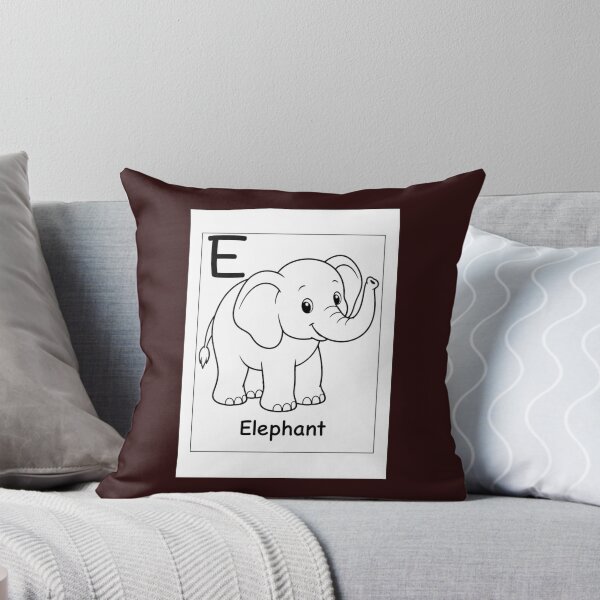 Item preview, Elephant Letter E Design designed and sold by ZedColors.