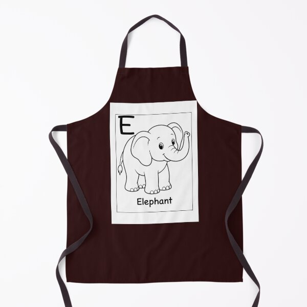 Item preview, Elephant Letter E Design designed and sold by ZedColors.