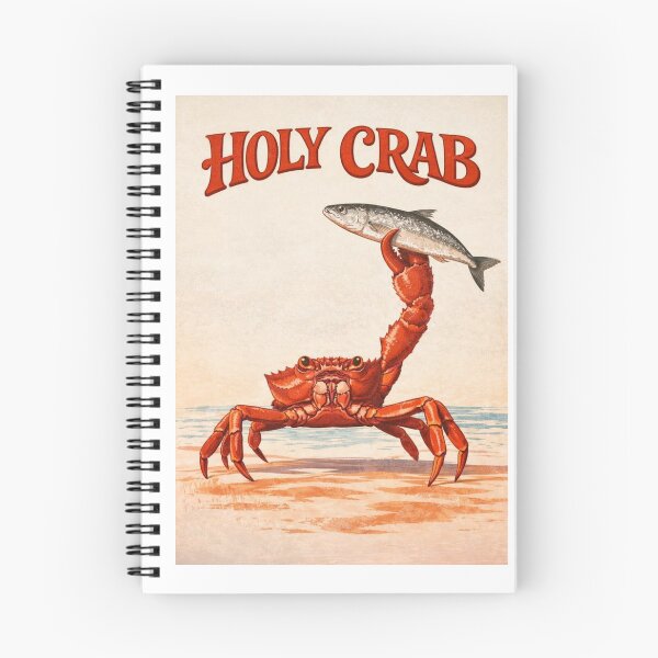 Item preview, Humorous Marine Strength and Vintage Charm – Holy Crab Poster designed and sold by WATEKE.