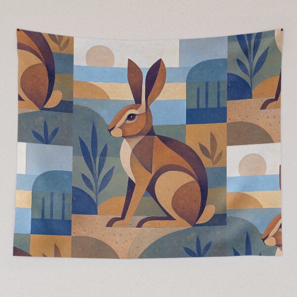 Item preview, Hare - a Geometric illustration. designed and sold by GalleryKauffeld.