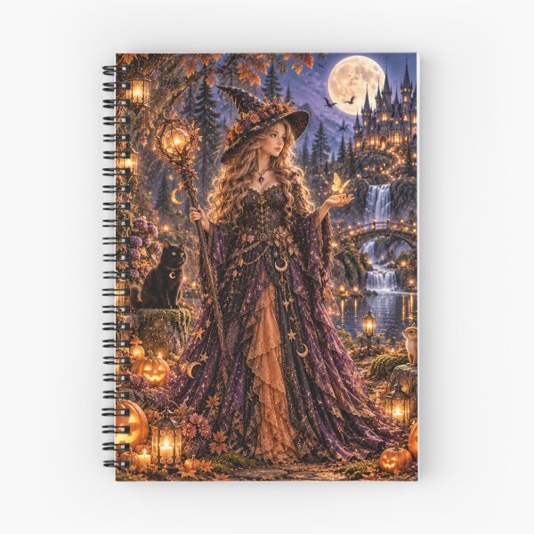 Item preview, Moonlit Witch Enchanted Halloween designed and sold by FairyArtCottage.