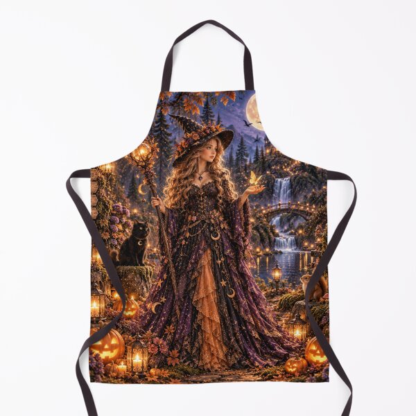 Item preview, Moonlit Witch Enchanted Halloween designed and sold by FairyArtCottage.