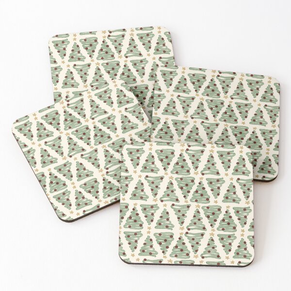 Item preview, Cozy Hand Drawn Christmas Tree Pattern designed and sold by DesigndN.