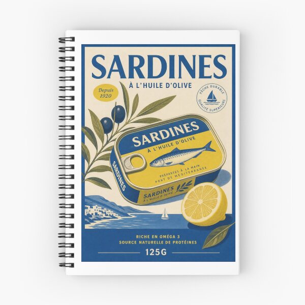 Item preview, Mediterranean Elegance and Vintage Flavor – Sardines à l’Huile d’Olive designed and sold by WATEKE.