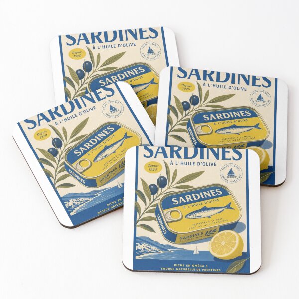 Item preview, Mediterranean Elegance and Vintage Flavor – Sardines à l’Huile d’Olive designed and sold by WATEKE.
