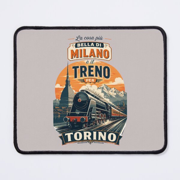 Item preview, The Best Thing About Milan Is The Train To Turin - Vintage Style designed and sold by Torinostalgia.