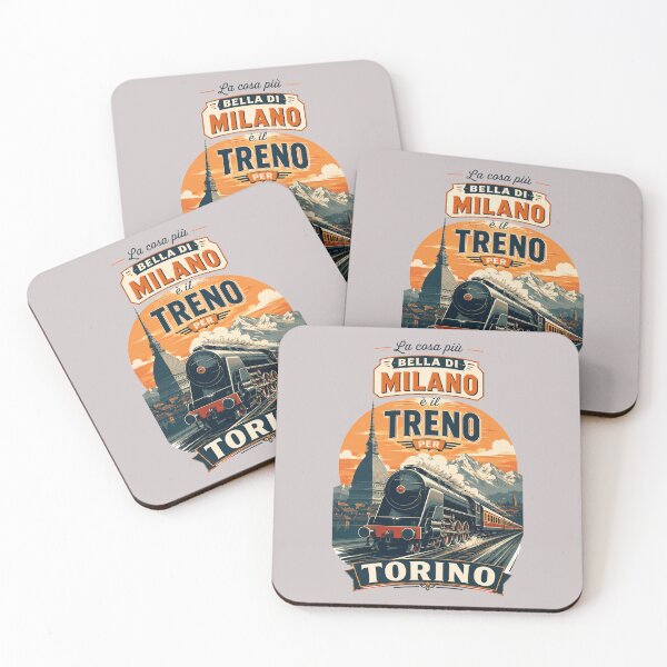 Item preview, The Best Thing About Milan Is The Train To Turin - Vintage Style designed and sold by Torinostalgia.
