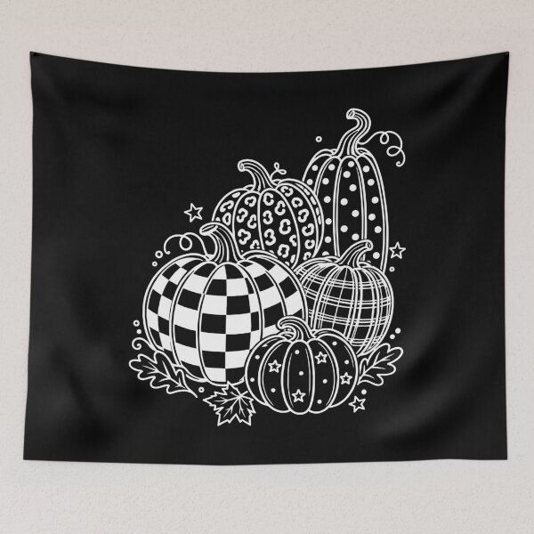 Item preview, Patterned Pumpkins Bring Whimsical Autumn Halloween Season Charm designed and sold by FreshVibe Prints.