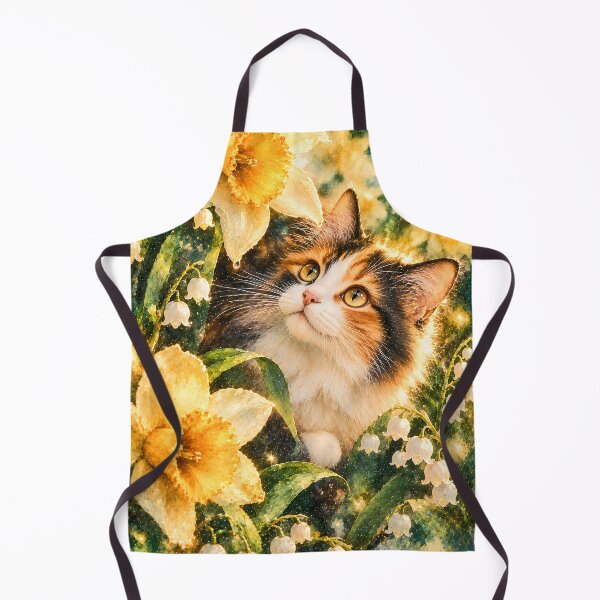 Item preview, Lucky Cat in the Daffodil Galaxy Field designed and sold by knuppify.