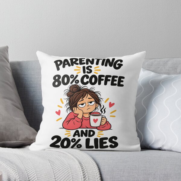 Item preview, Parenting Is 80% Coffee 20% Lies designed and sold by Bright Idea Bazaar.