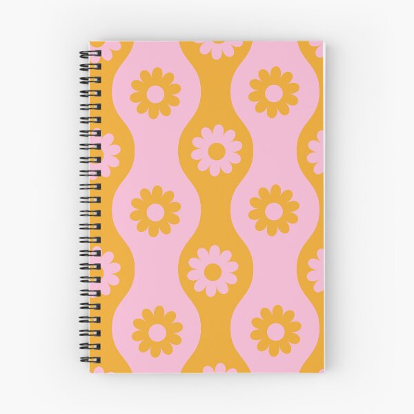 Item preview, Retro groovy 70s flowers on hourglass ogee shapes designed and sold by Yasminepatterns .