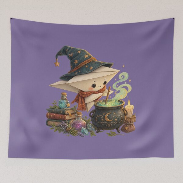 Item preview, Whimsical Halloween Paper Airplane Potion Storybook Art – Dreamy Fairytale Print designed and sold by MagicMakerPh.
