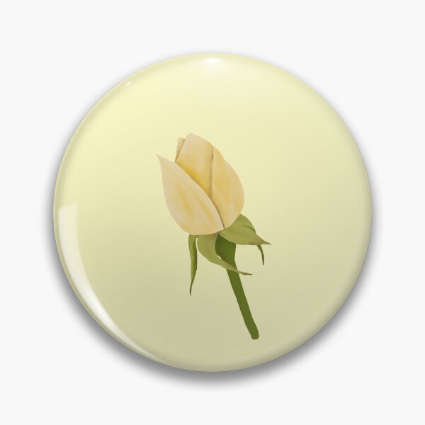 Item preview, Yellow Rose Bud Watercolor Single Stem designed and sold by EmeraldeaArt.