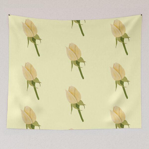 Item preview, Yellow Rose Bud Watercolor Single Stem designed and sold by EmeraldeaArt.