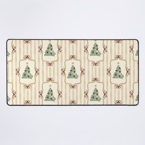 Item preview, Fancy Christmas Coquette Tree - Vintage Watercolor Stripes Illustration designed and sold by DesigndN.
