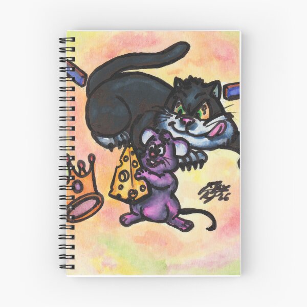 Item preview, Cartoon Illustration Cat and Mouse Cheese Crown Walls designed and sold by Jonah Augustin Gray.